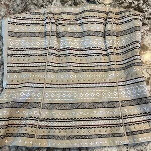 New WHITE HOUSE BLACK MARKET Embroidered Strapless Corset Pyramid Stripe Top 6